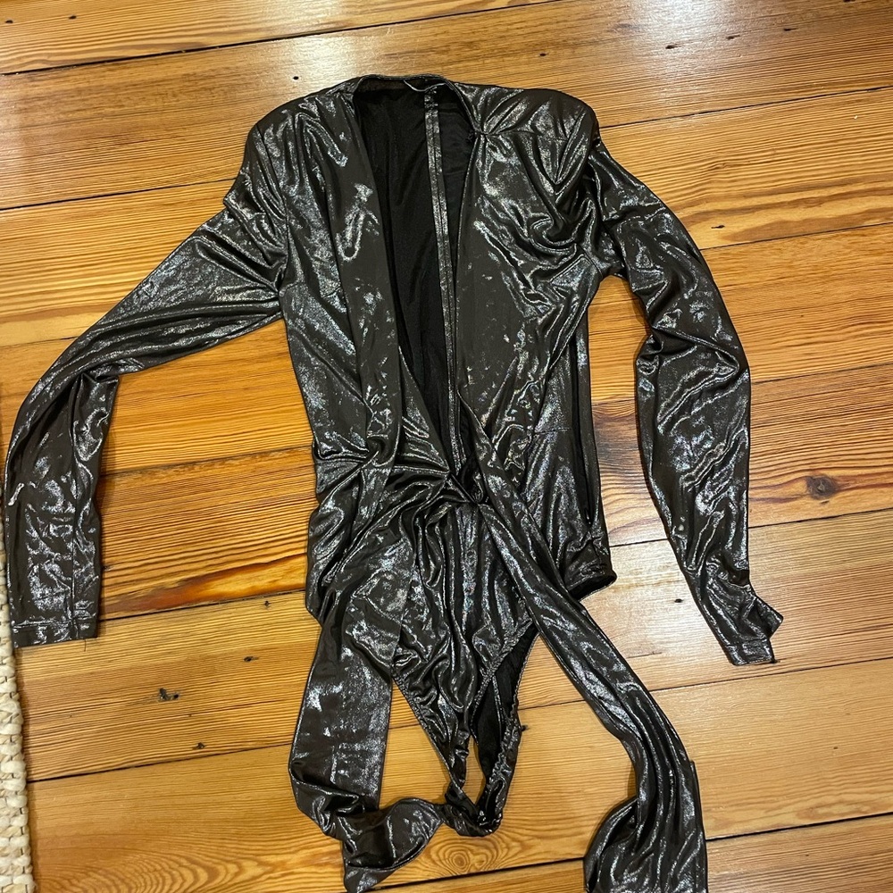 Zara shiny body suit! Worn once! Size small.